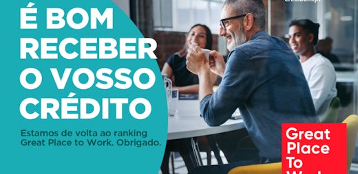 O Credibom ocupa o 10º lugar do ranking de Best Workplace, na categoria das empresas com mais de 500 colaboradores!