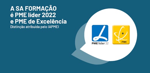 SA Formação renova estatuto de PME Líder em 2022 e é distinguida como PME de Excelência pelo IAPMEI