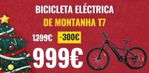 Bicicleta eléctrica de Montanha RKS T7 com desconto directo 300€