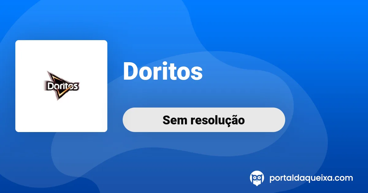 Reclamação: Doritos - Molho cheddar