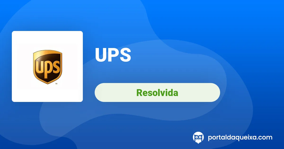 UPS não entregue pois é considerada uma área/zona remota