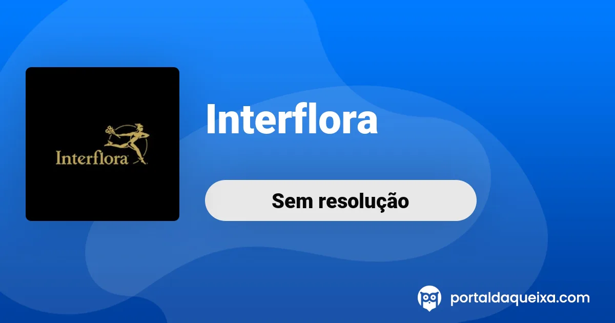 Reclamação: Interflora - Entrega incompleta
