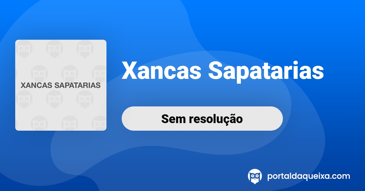 Xancas sapataria sales