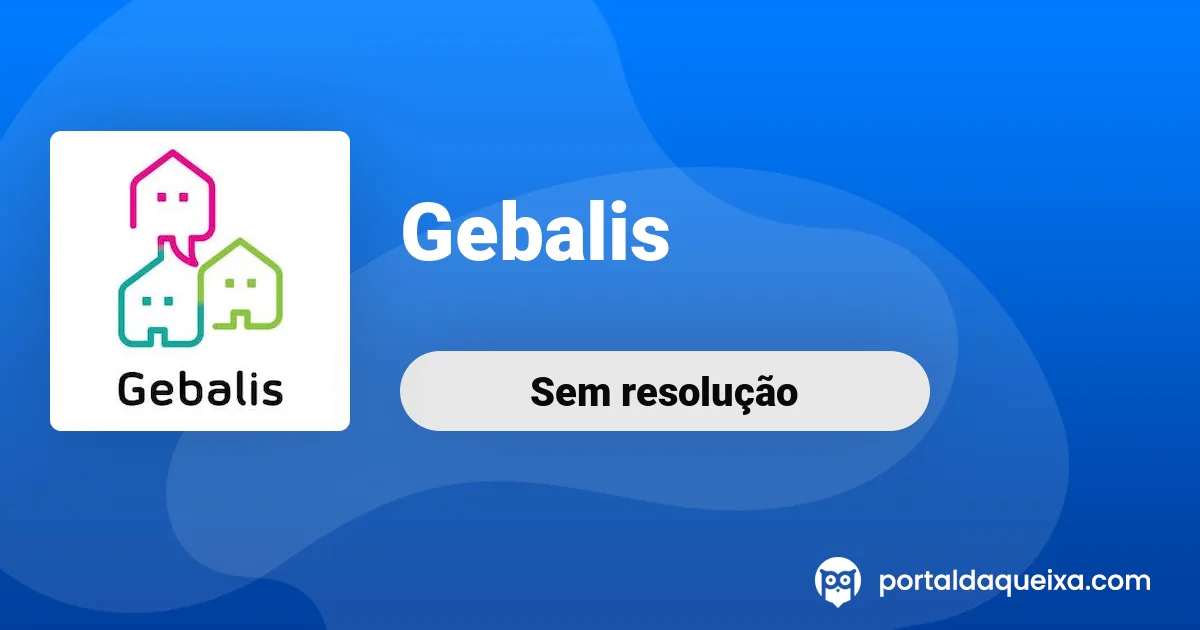 Reclamação: Gebalis - Avarias constantes em elevador que serve dois ...