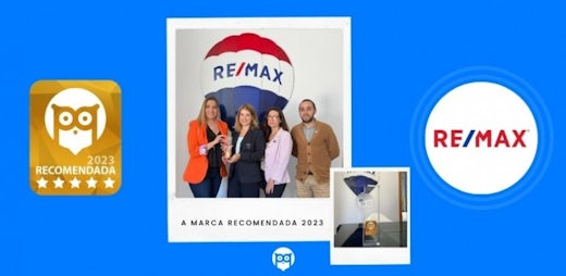 Remax renova distinção Marca Recomendada pelo terceiro ano consecutivo