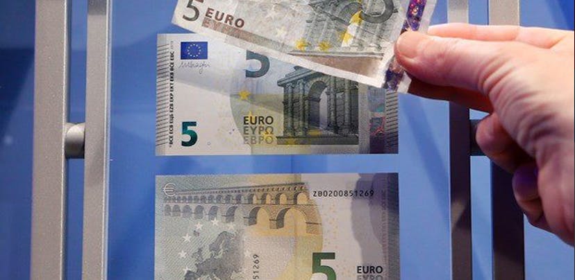 Nova nota de 5 euros, foi apresentada hoje.