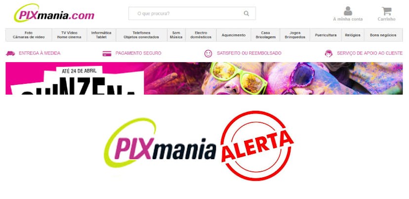 Atenção às compras através do site Pixmania